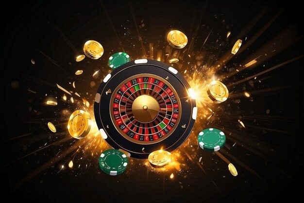 Roulette wheel with betting grid and odds reference