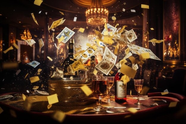 Baccarat live feed with hand settlement and commission note